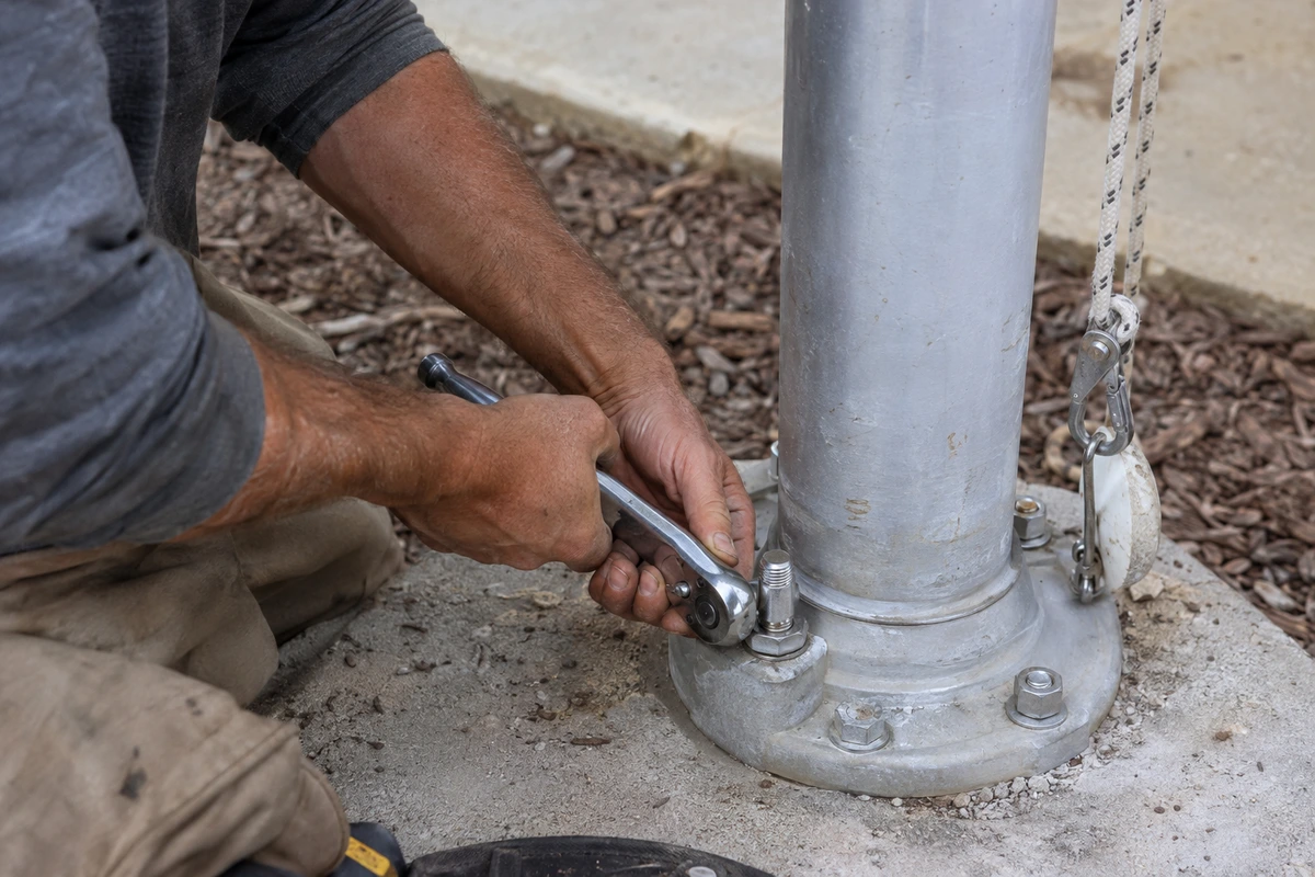 Flagpole installation and repair contractor